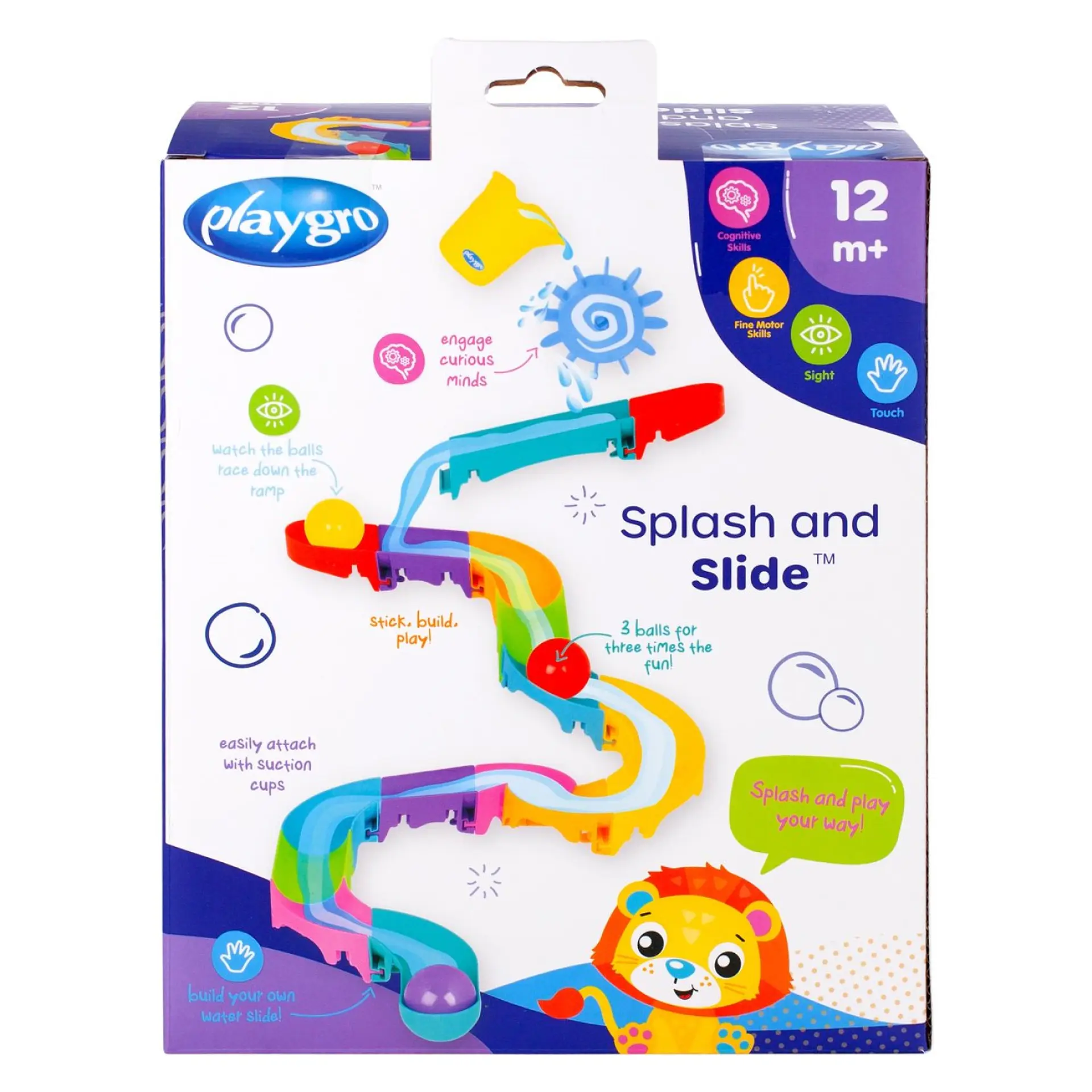 Tobogán Agua Splash And Slide Juguete de baño Playgro 5