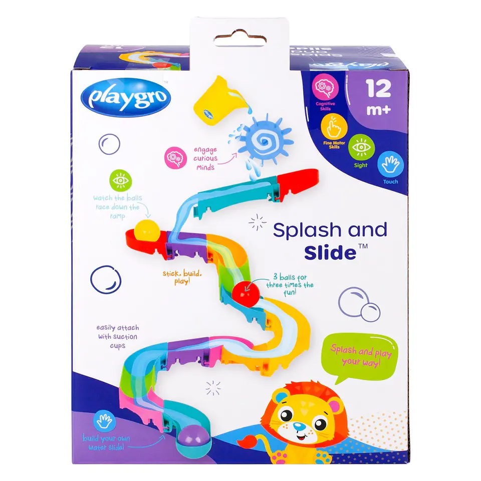 Tobogán Agua Splash And Slide Juguete de baño Playgro 5