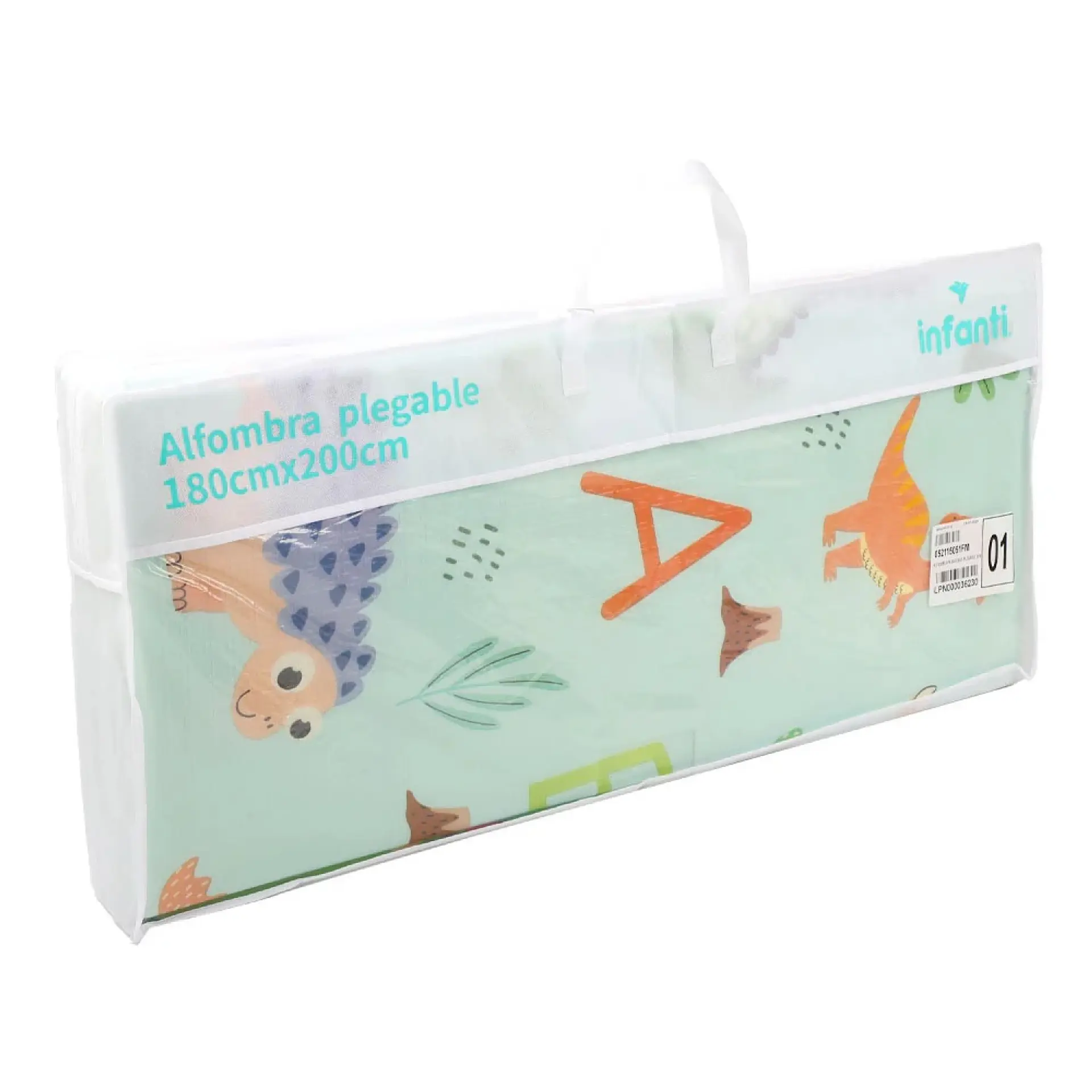 Alfombra de Juego Plegable Reversible Dino 180x200 Infanti 5
