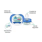 Chupete Avent Ultra Air 6-18M SCF081/07 Azul - Miniatura 4
