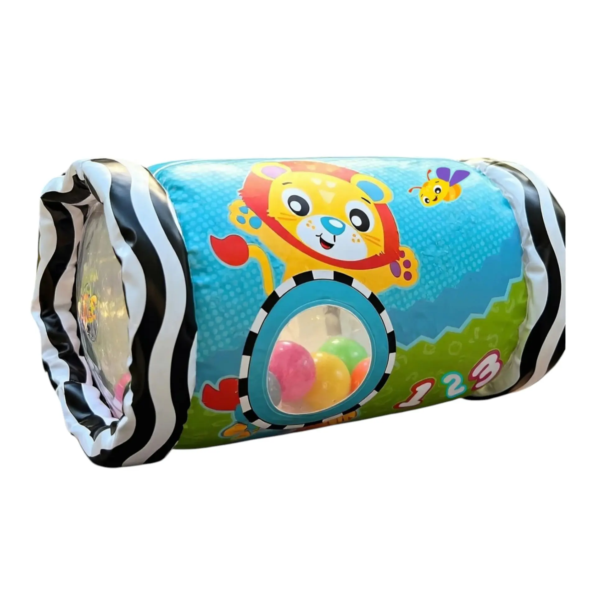 Rodillo Sonajero Inflable Gatear Peek and Play 6m+ Playgro 1