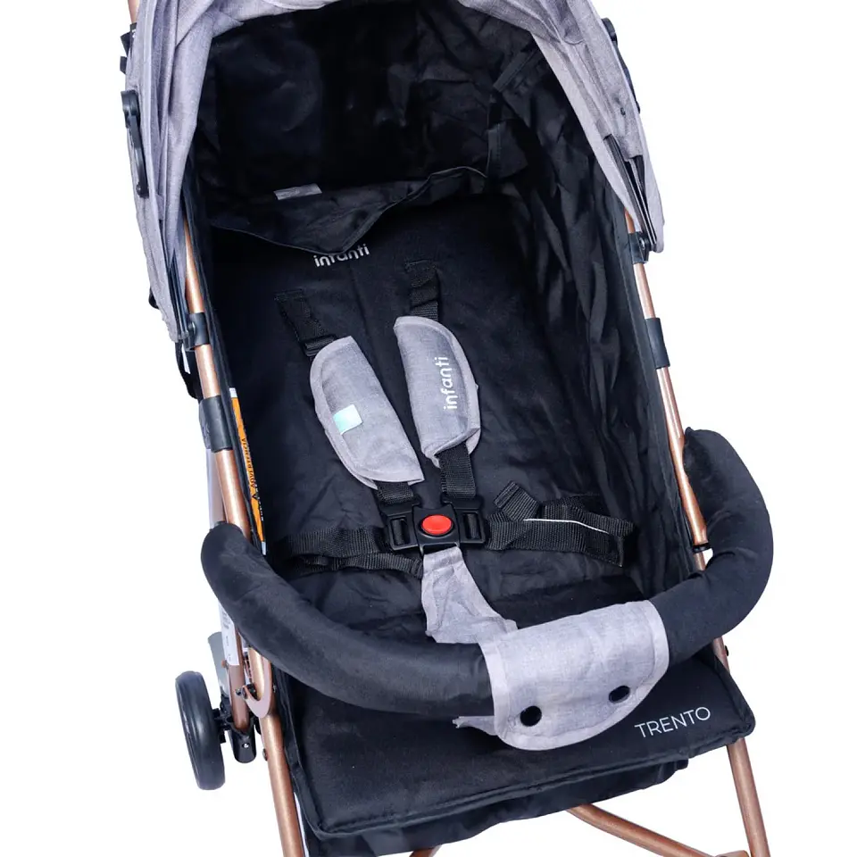 Coche Paseo Trento Estilo Paraguas Gris Infanti  5