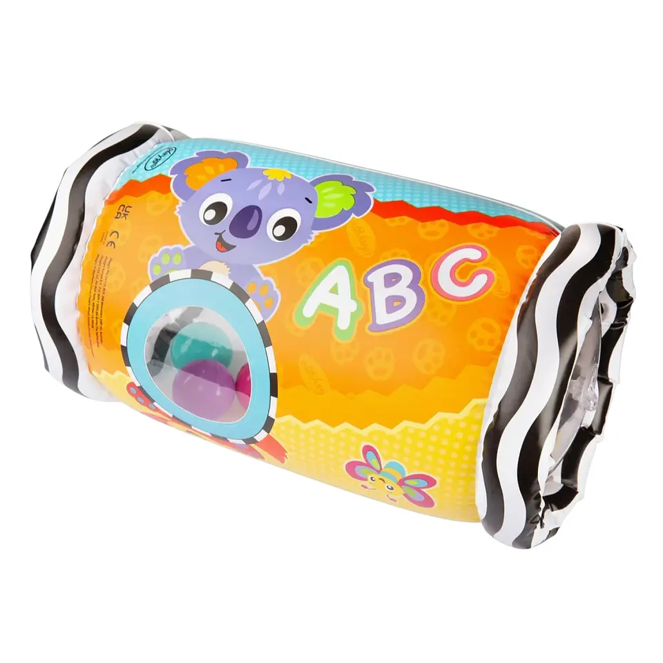 Rodillo Sonajero Inflable Gatear Peek and Play 6m+ Playgro 3