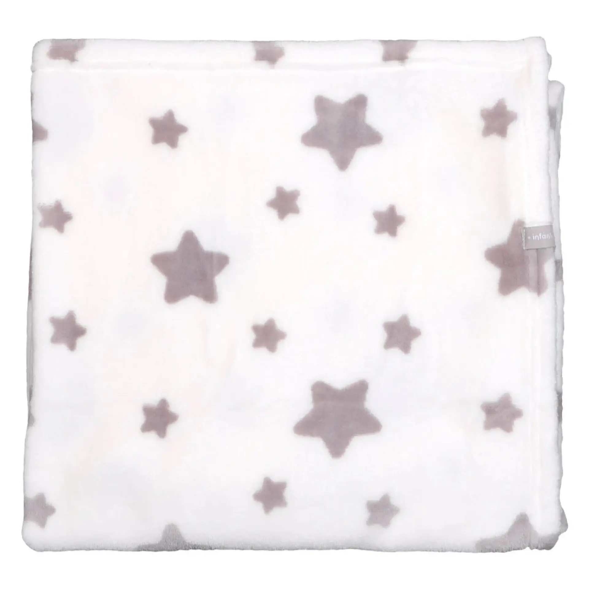 Pack 2 Mantas Unisex Blanco / Gris 75x100cm Infanti 2