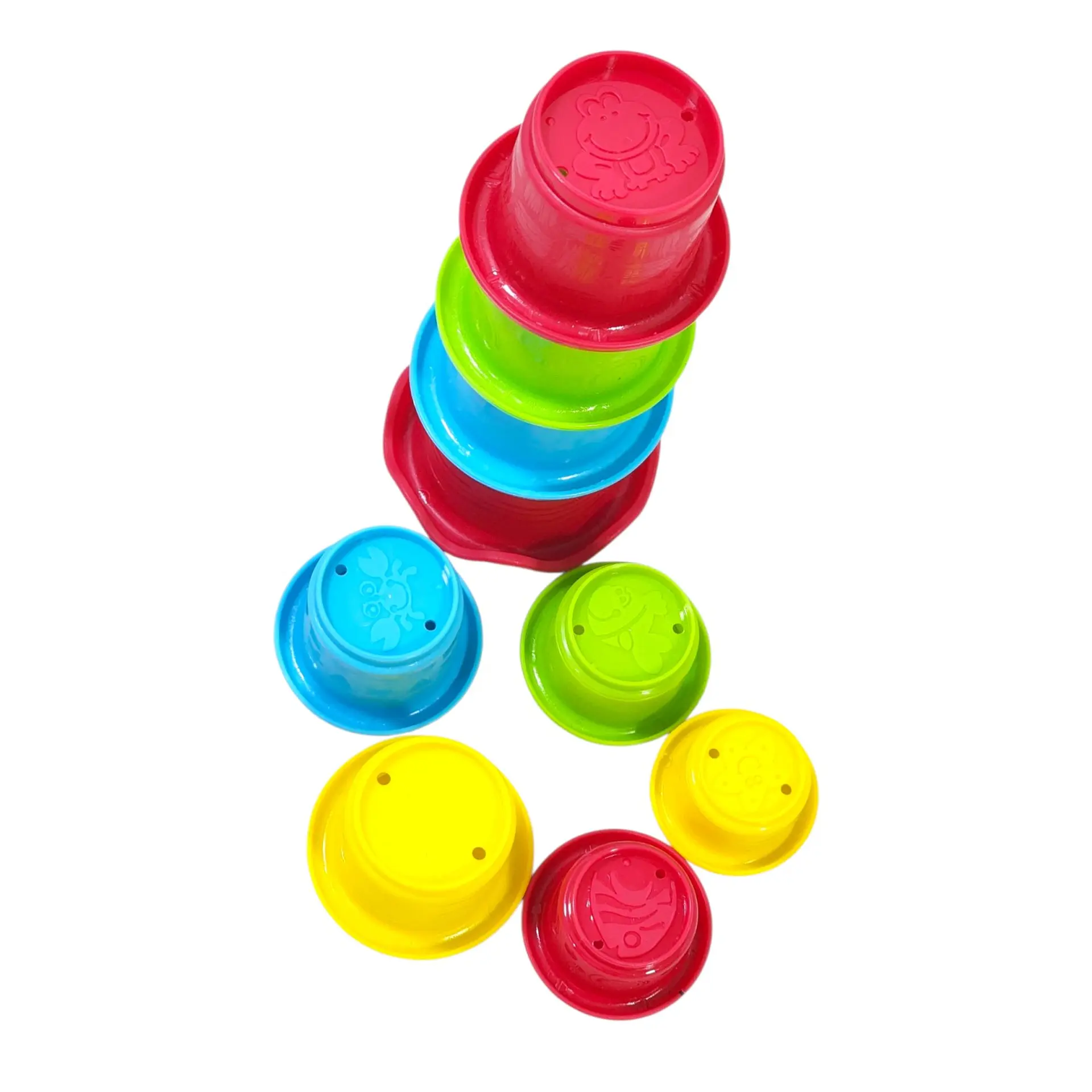 Vasos Apilables De Colores Con Sellos Para Bebés Playgro 4