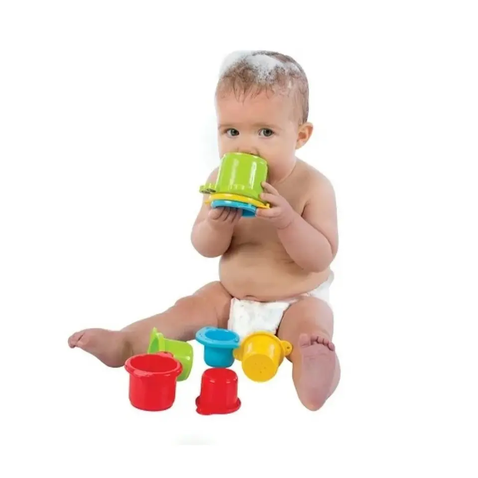 Vasos Apilables De Colores Con Sellos Para Bebés Playgro 5