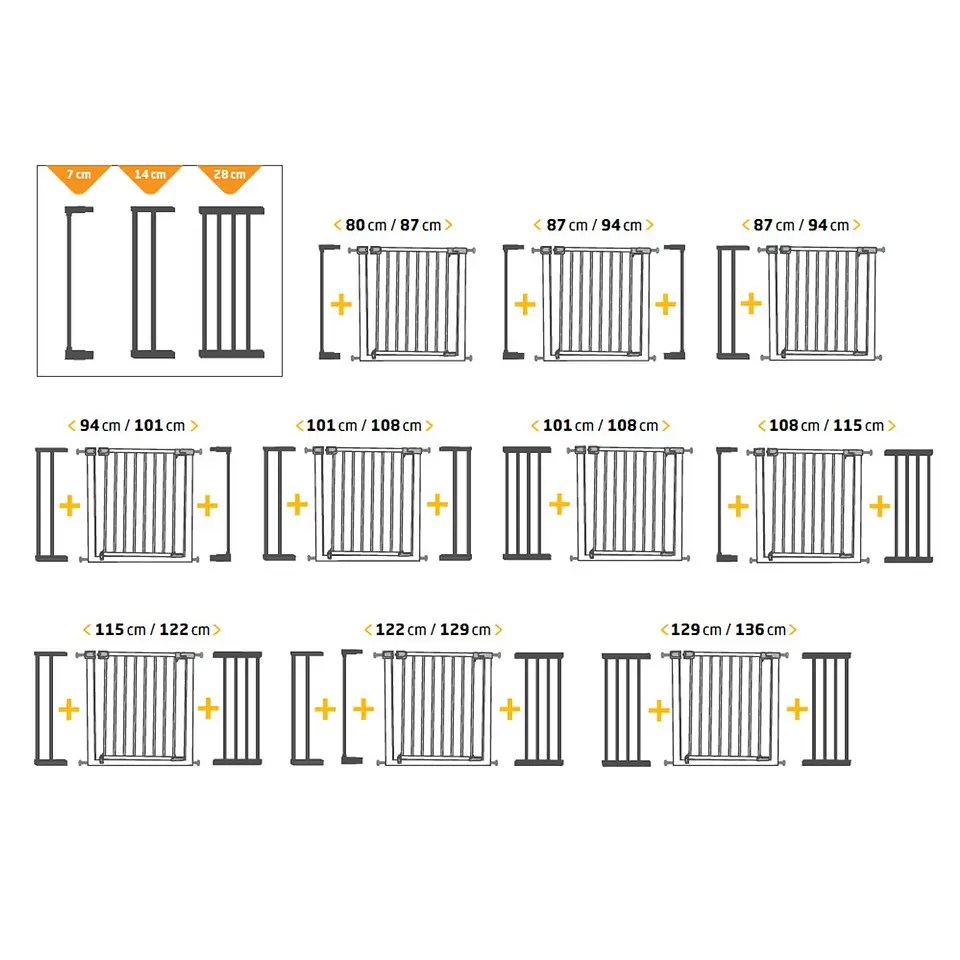 Reja Puerta Metálica Auto Close Safety 1st 73-129cm  7