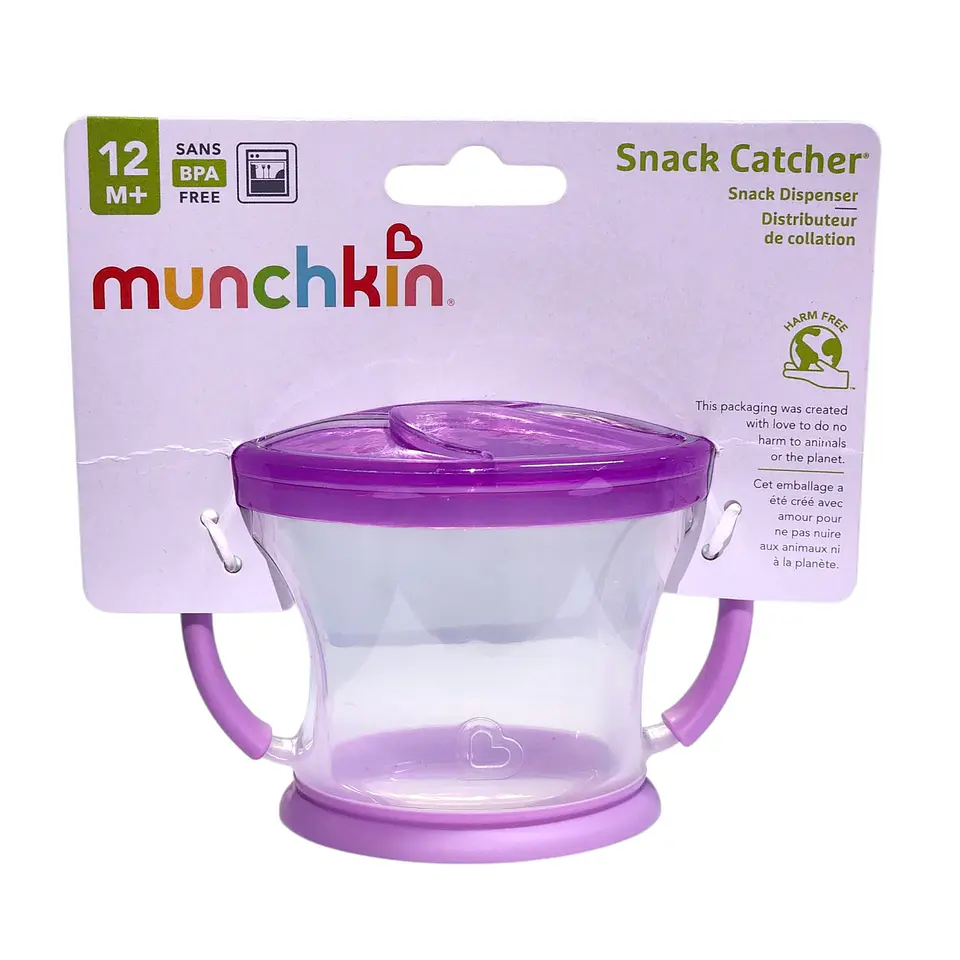 Vaso Contenedor Antiderrames 12m+ Munchkin Color Morado 5