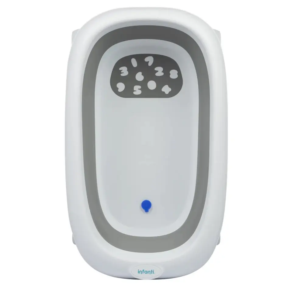 Bañera Tina con Hamaca Reclinable Plegable Infanti Gris 3
