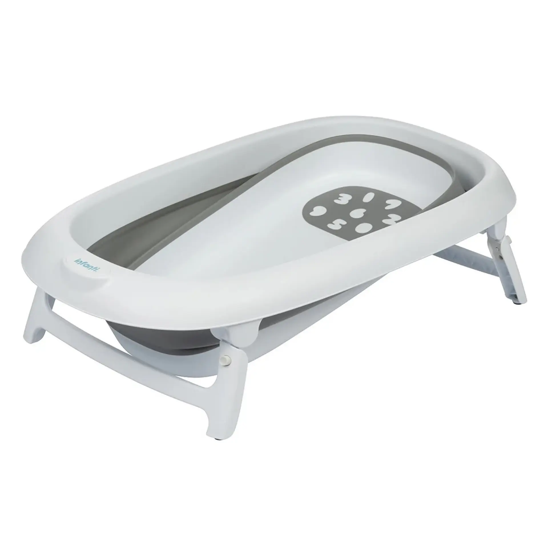 Bañera Tina con Hamaca Reclinable Plegable Infanti Gris 6