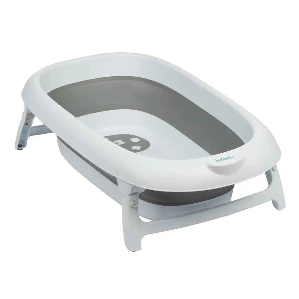 Bañera Tina con Hamaca Reclinable Plegable Infanti Gris 7