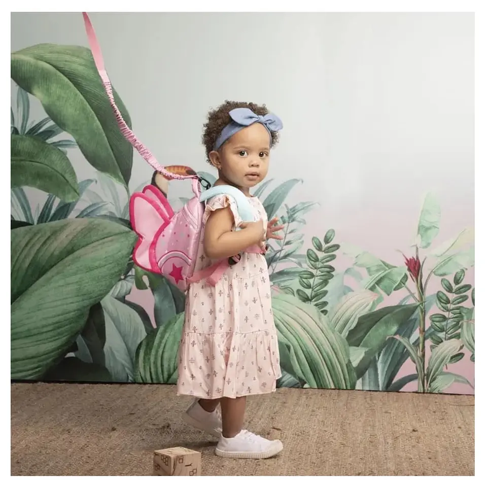 Mochila  Infanti con Arnés de Seguridad Mariposa 4
