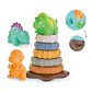 Juguete Didáctico Torre Dinosaurio Argollas Apilable 7pcs - Miniatura 2