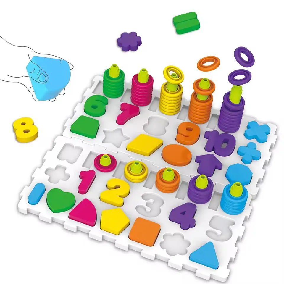 Tablero Educativo Figuras, Letras y Números 139pcs 2
