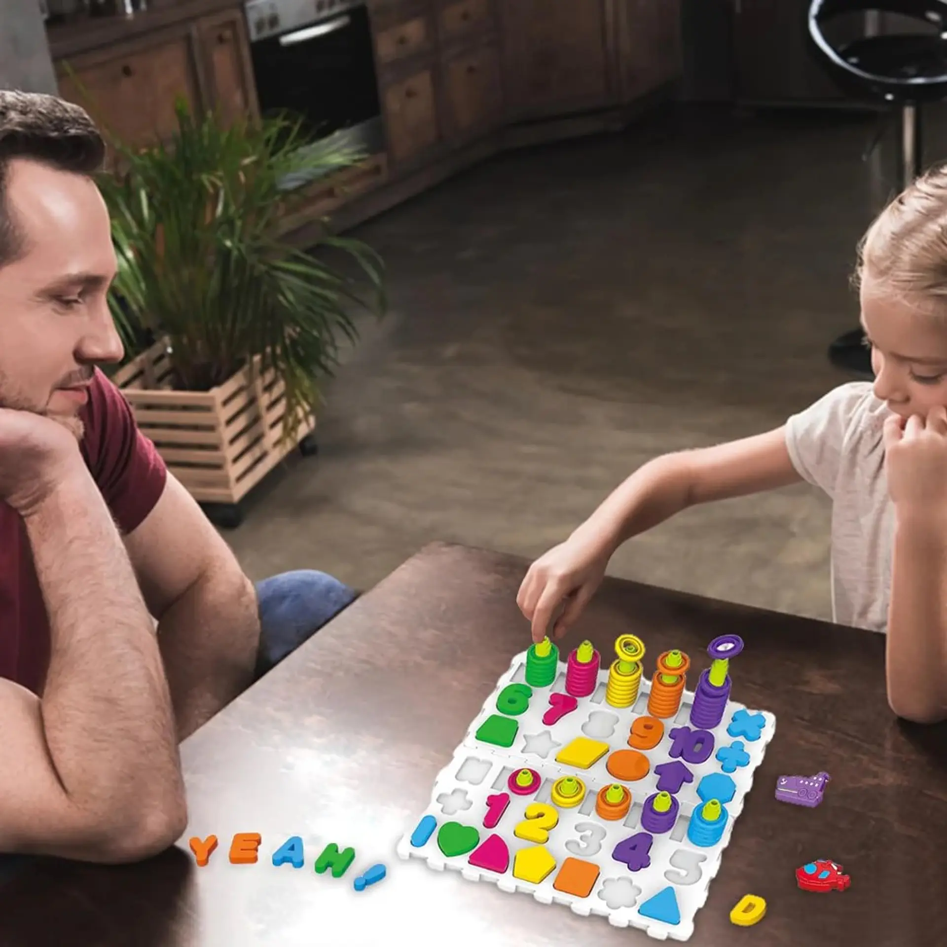 Tablero Educativo Figuras, Letras y Números 139pcs 4