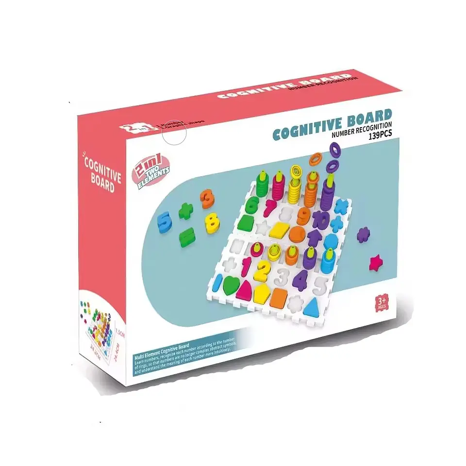 Tablero Educativo Figuras, Letras y Números 139pcs 5