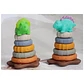 Juguete Didáctico Torre Dinosaurio Argollas Apilable 7pcs - Miniatura 7