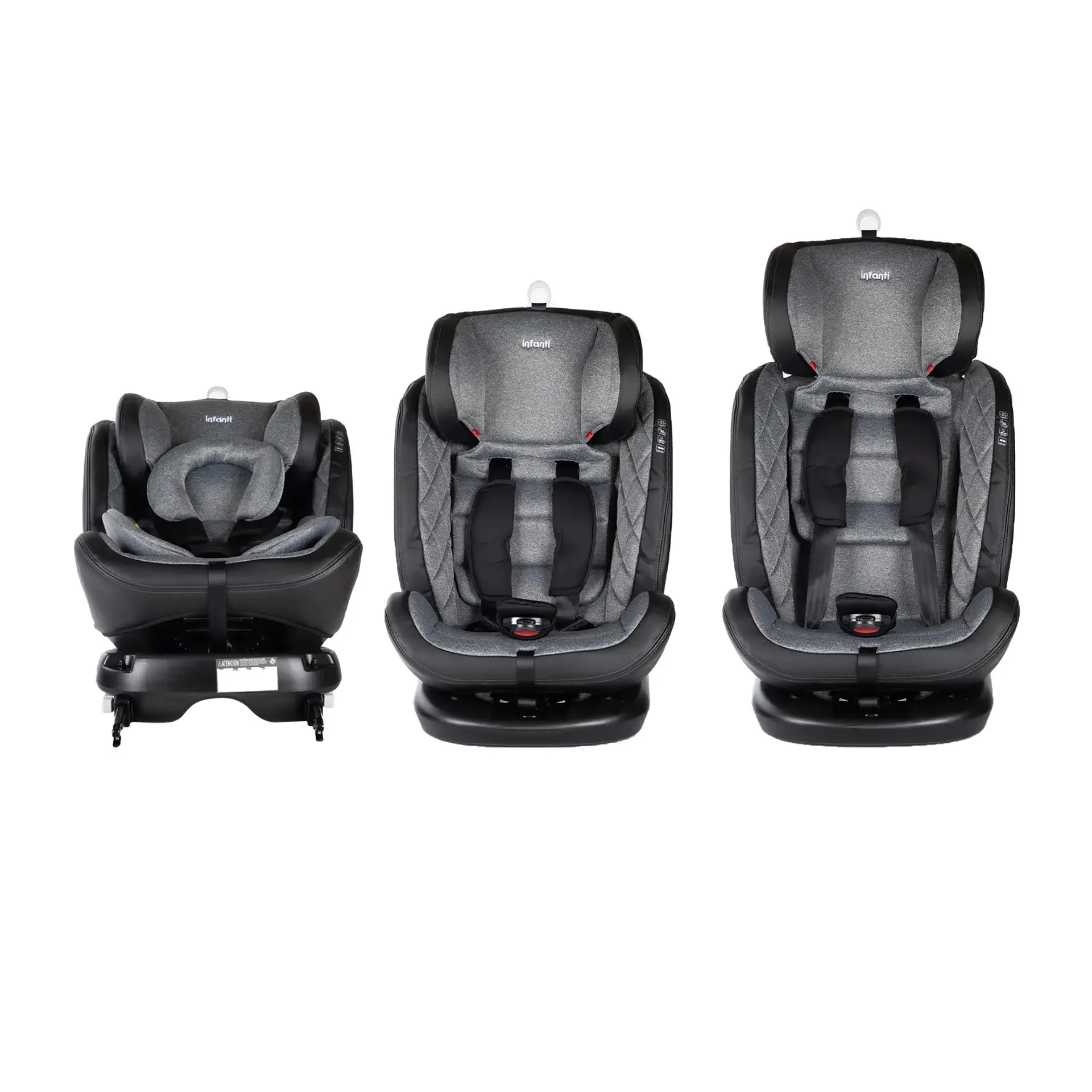 Silla Auto Convertible I-Giro 360 Infanti Light Grey 2