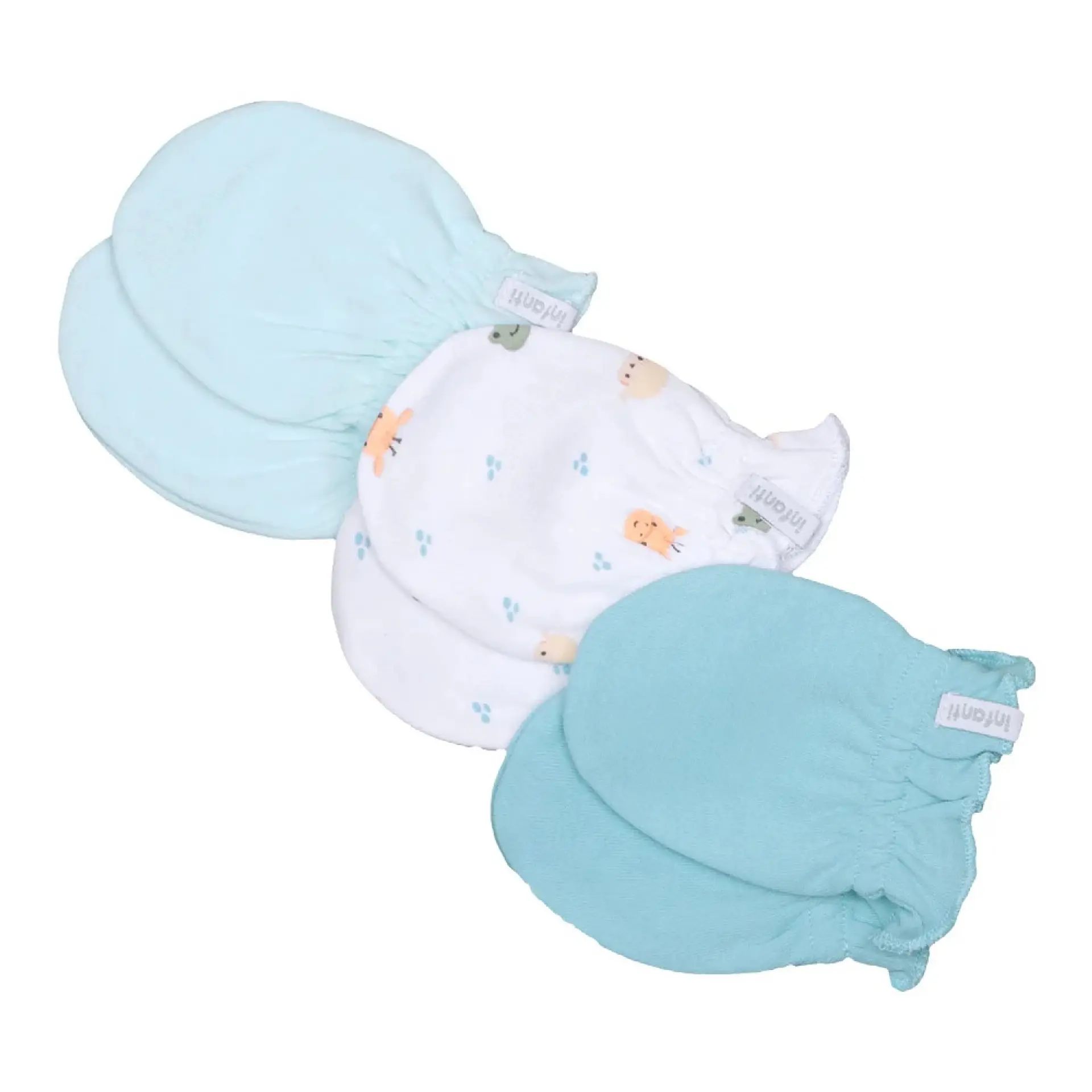 Pack 3 Mitones Algodón para Bebe Infanti Niño 1
