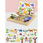 Juguete Pizarra Magnética 2 en 1 Didáctico Madera 109 pcs - Miniatura 5