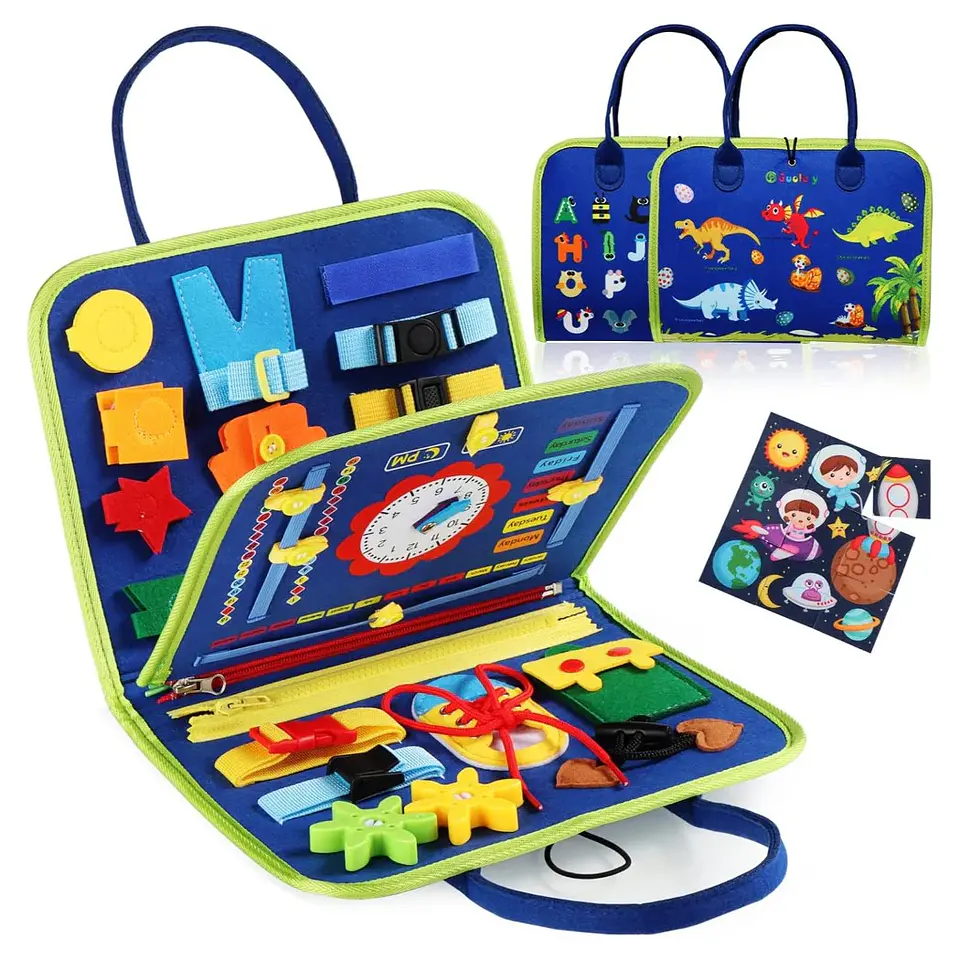 Maletín Sensorial Tablero de Actividades Montessori 2