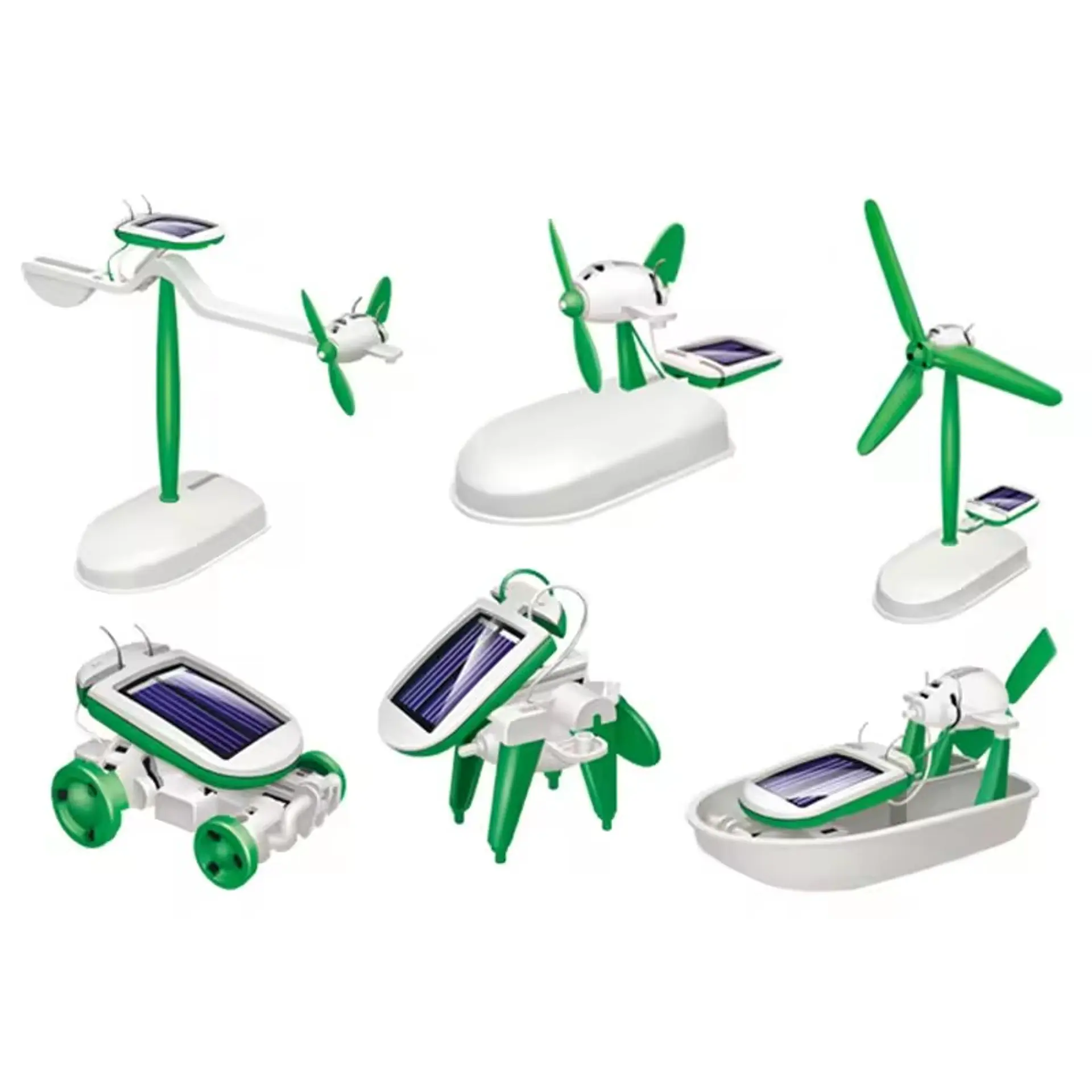 Juguete Solar Robot 6 en 1 Formas Para Armar 2