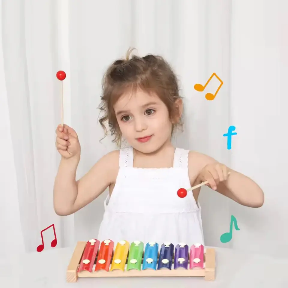 Xilófono de Juguete Madera para Niños  4