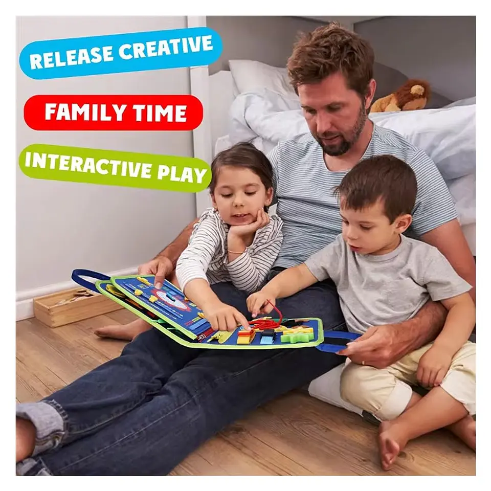 Maletín Sensorial Tablero de Actividades Montessori 8