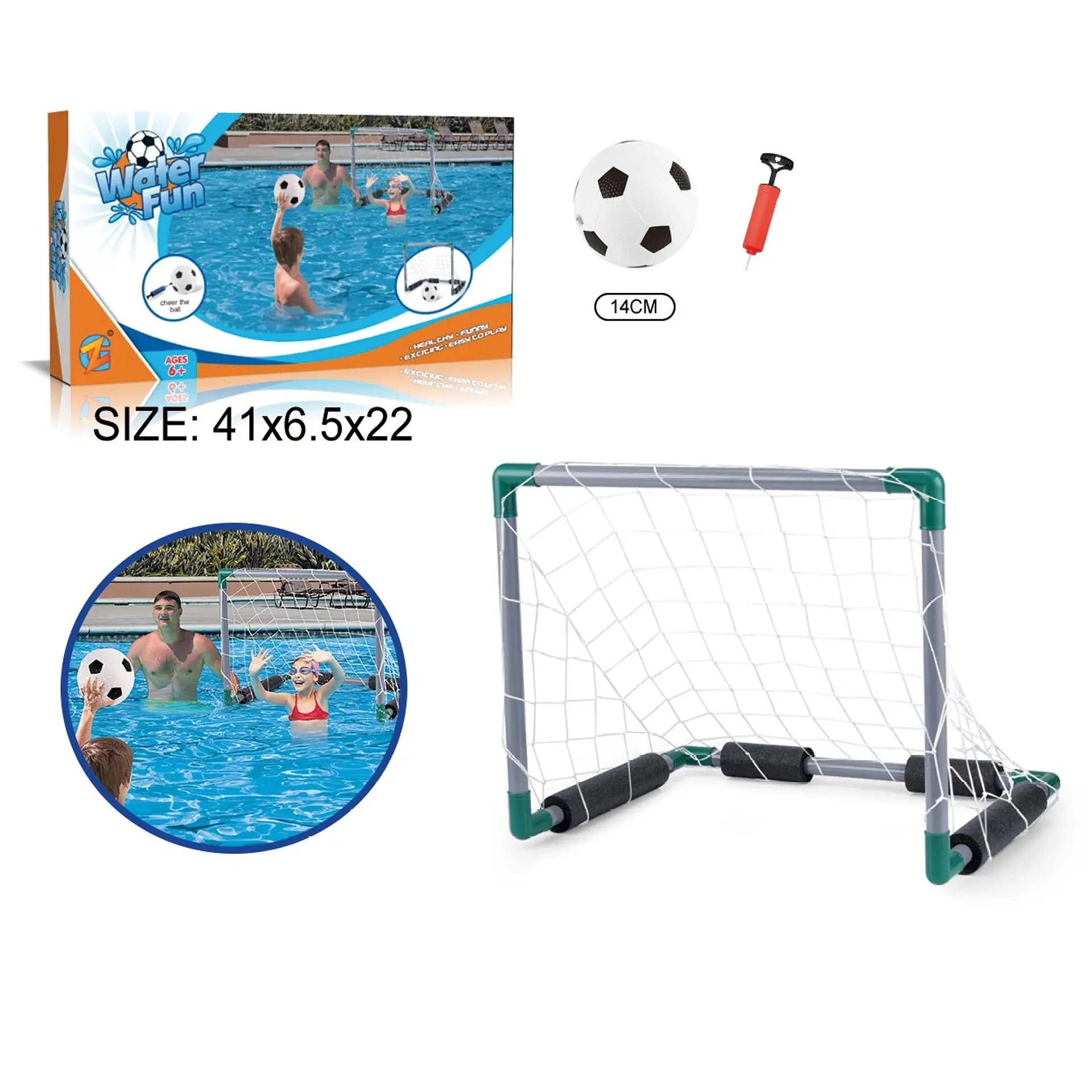 Mini Portería Arco de Futbol para Piscina o Patio 3