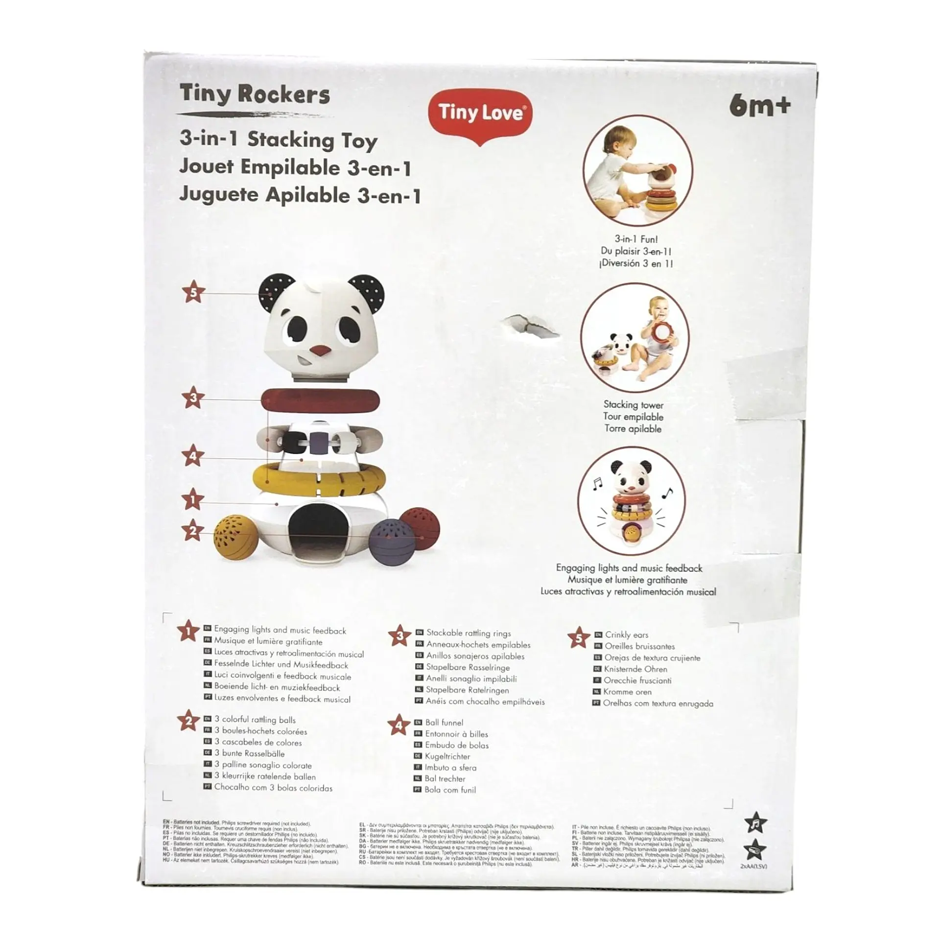 Juguete Apilable Panda Tiny Rockers 3 En 1 Tiny Love 6