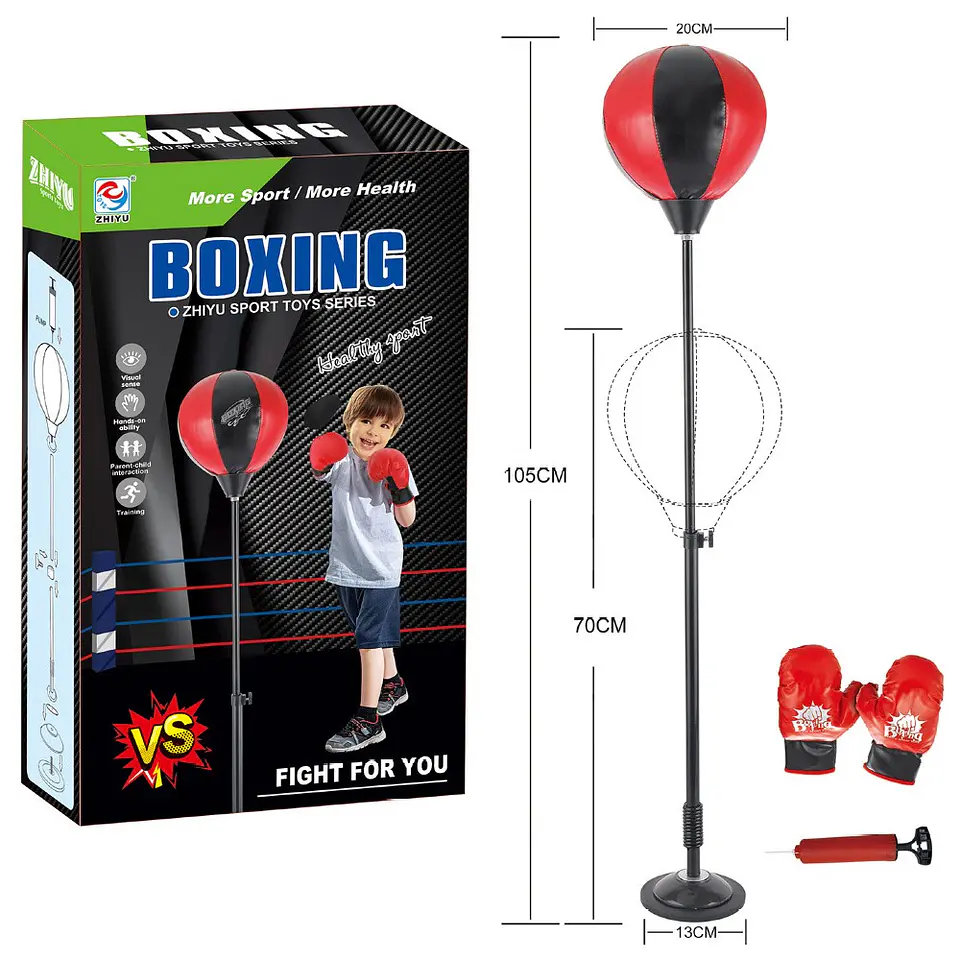 Juego Set de Boxeo Infantil Con Guantes y Bombín 3
