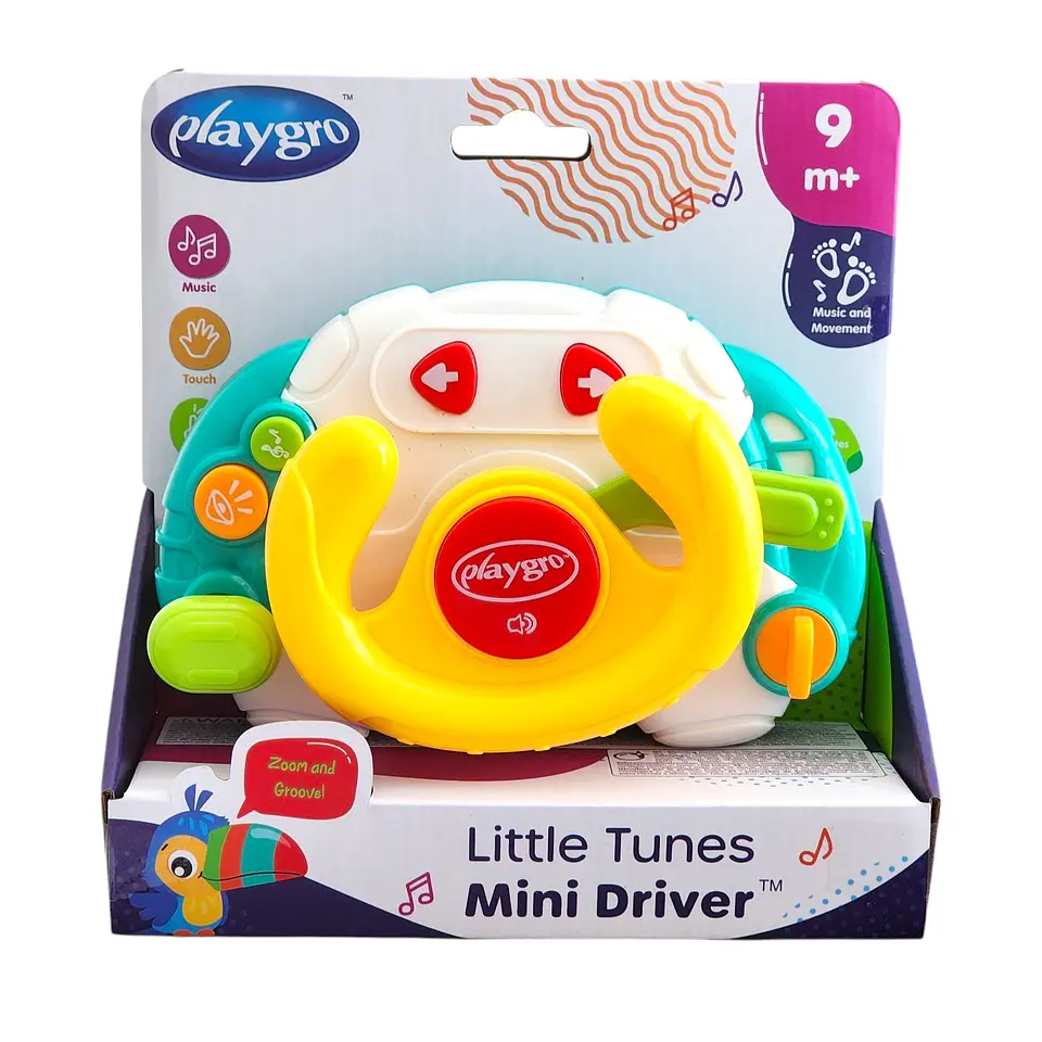 Volante Musical Interactivo Little Tunes Mini Driver Playgro 3