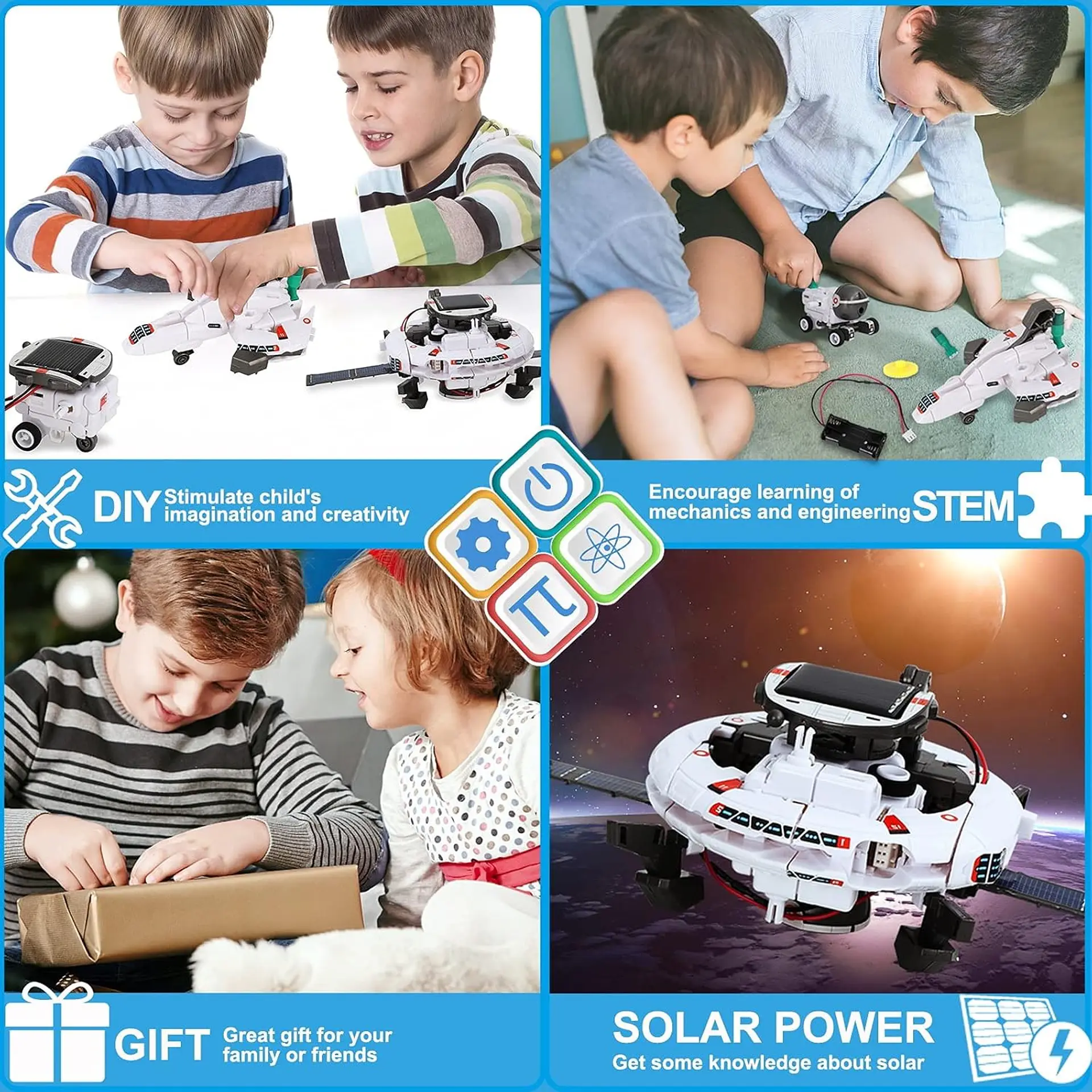 Juguete Científico Solar Flota Espacial 6 en 1 2