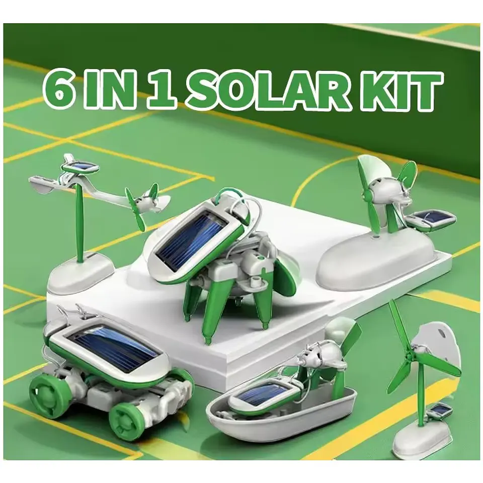 Juguete Solar Robot 6 en 1 Formas Para Armar Robot Kits 3