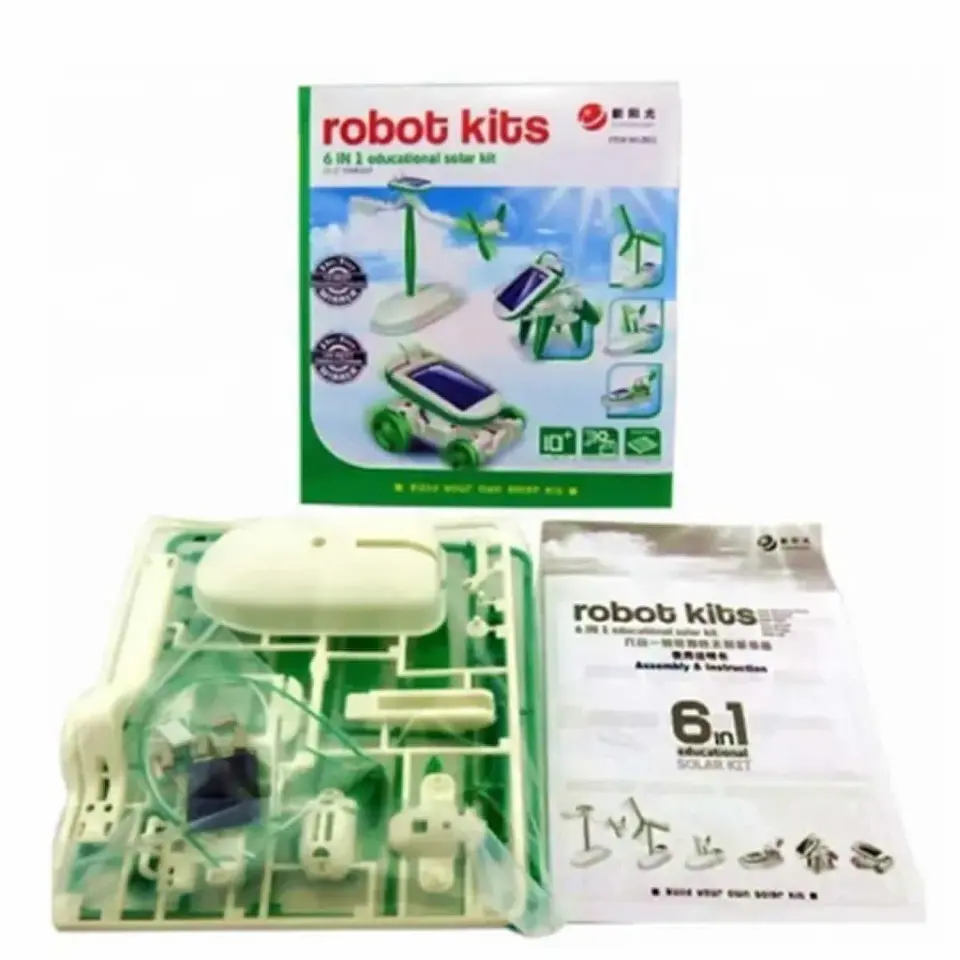 Juguete Solar Robot 6 en 1 Formas Para Armar Robot Kits 4