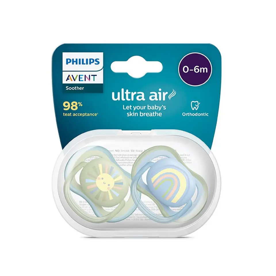 2 Chupetes Avent Ultra Air 0-6m SCF085/58 4