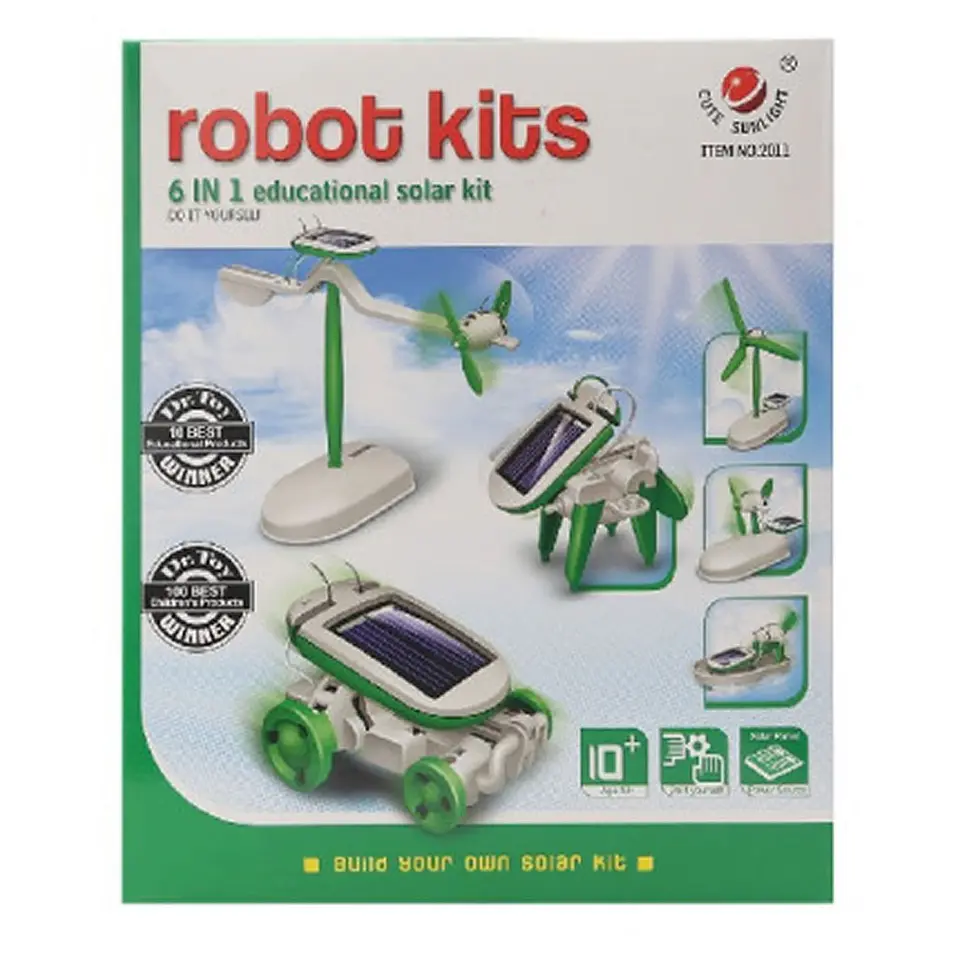 Juguete Solar Robot 6 en 1 Formas Para Armar Robot Kits 5