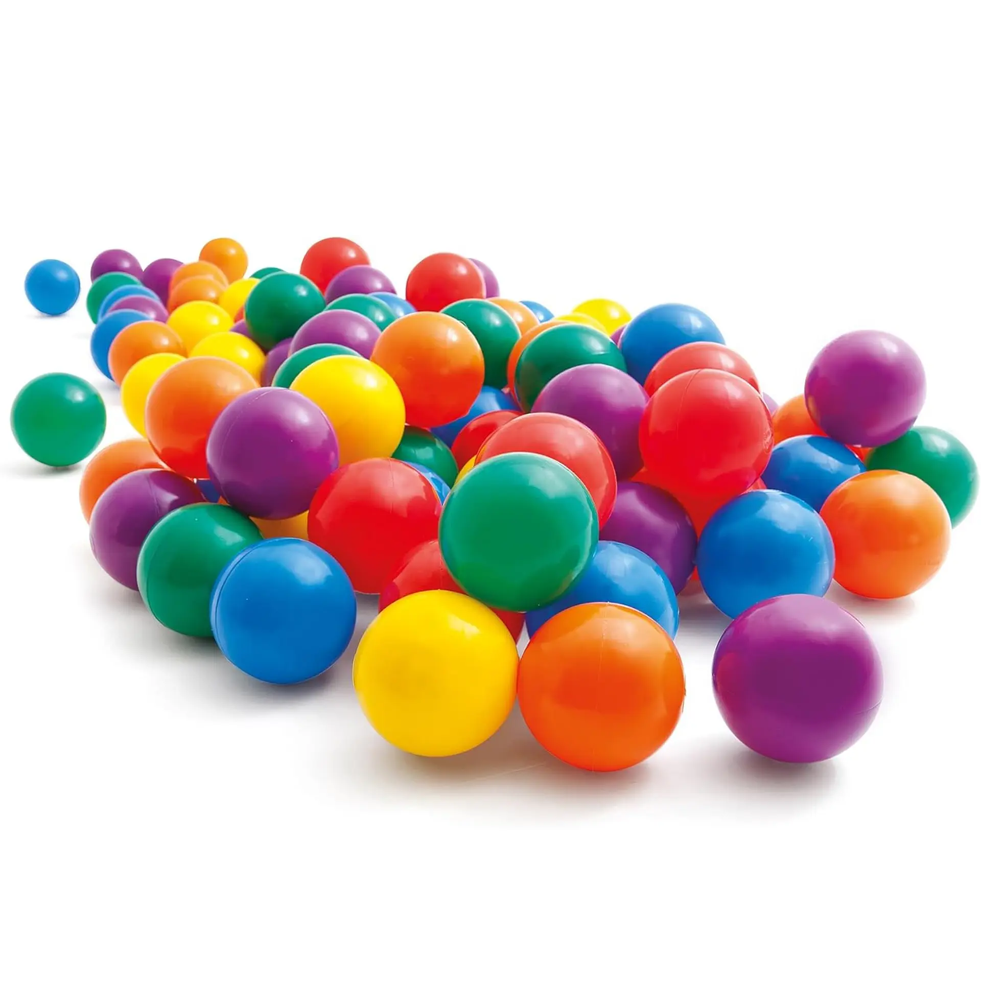 Set 100 pelotas de Plástico 6.5cm Multicolor Intex 2