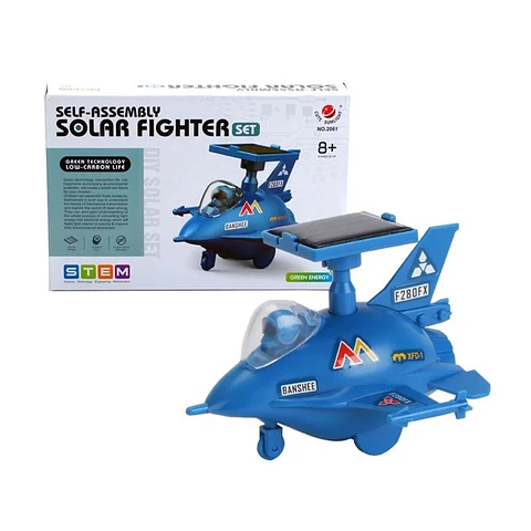 Juguete Científico Avión Solar de Combate Armable