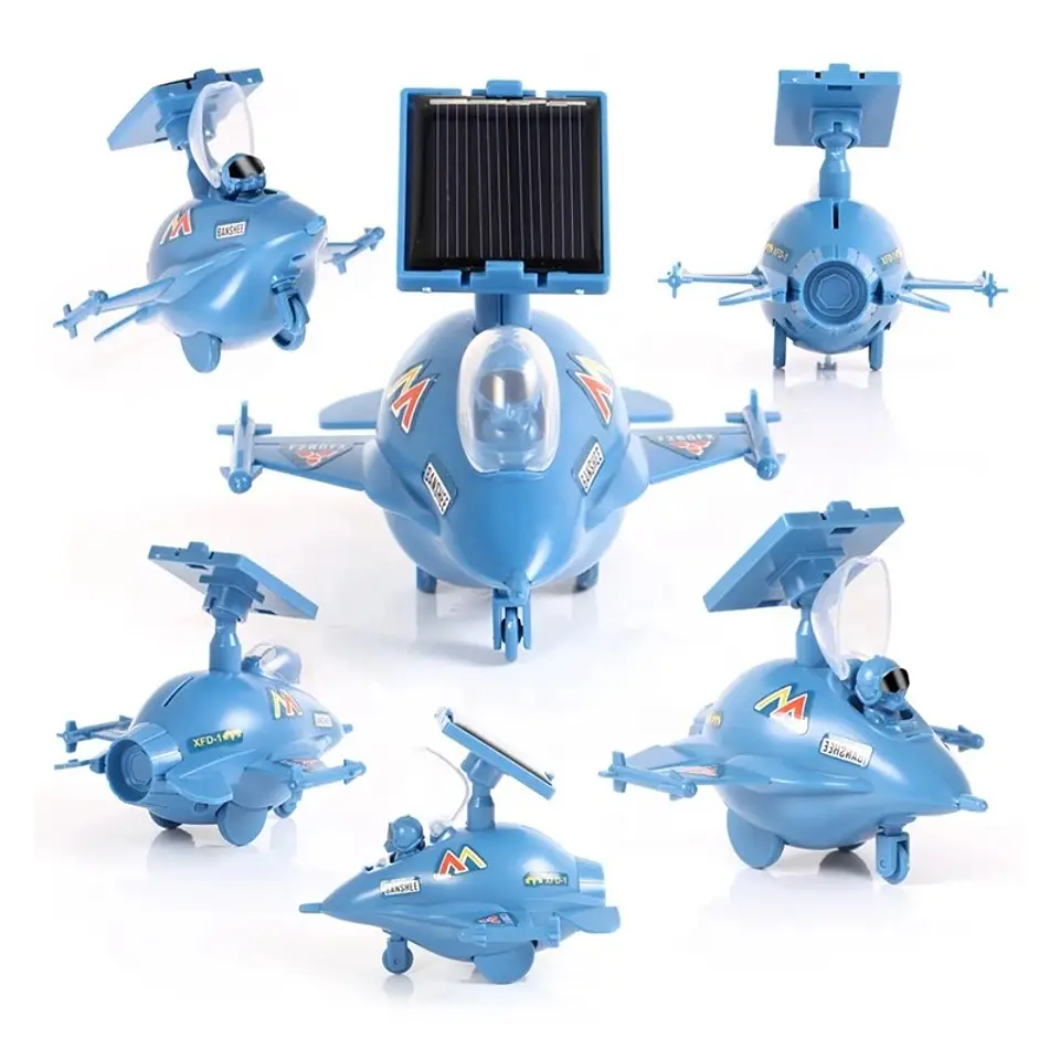 Juguete Científico Avión Solar de Combate Armable 4