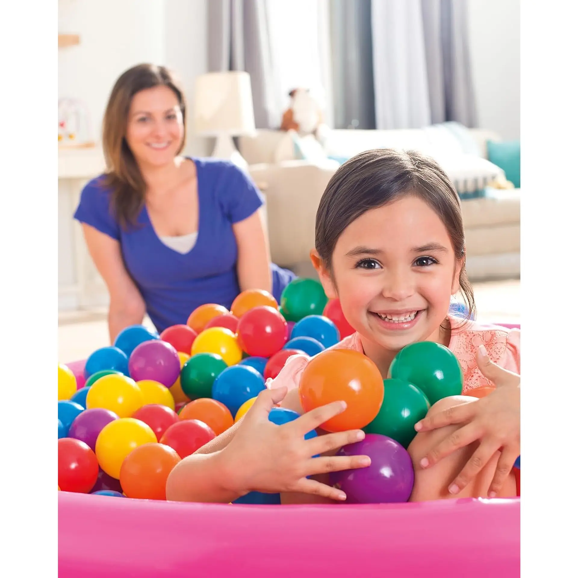 Set 100 pelotas de Plástico 6.5cm Multicolor Intex 6