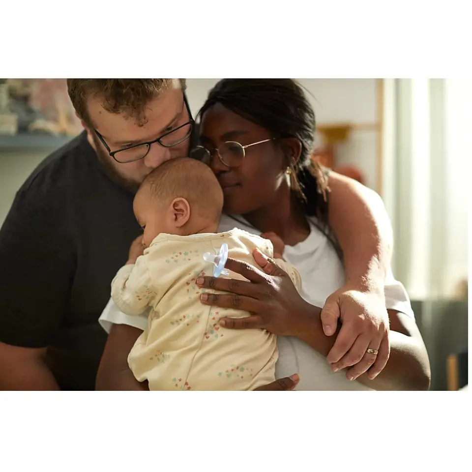 2 Chupete Soothie 0-6m Avent Philips Azul 8