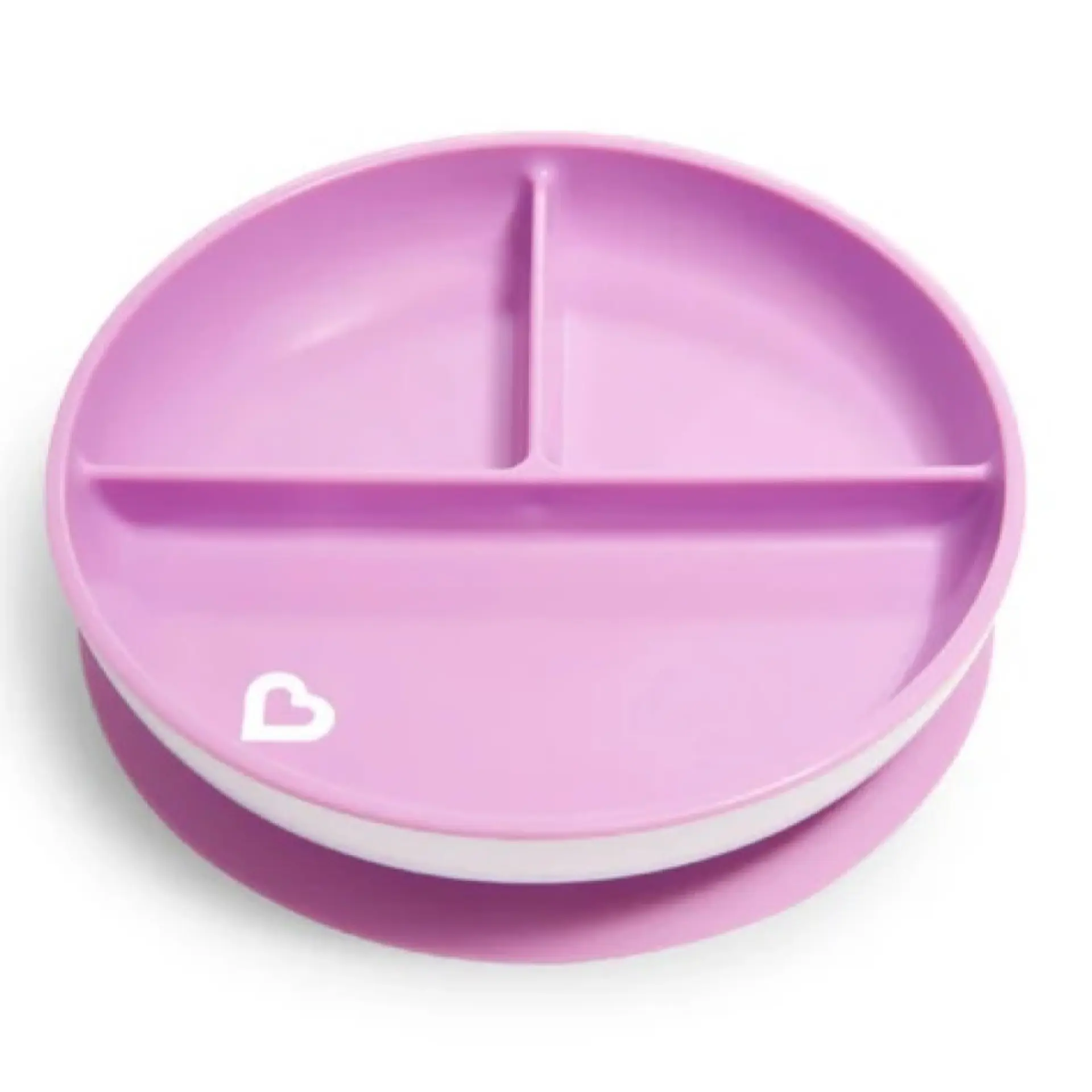 Plato Bebè con succión y División Stay Put Munchkin Morado 4