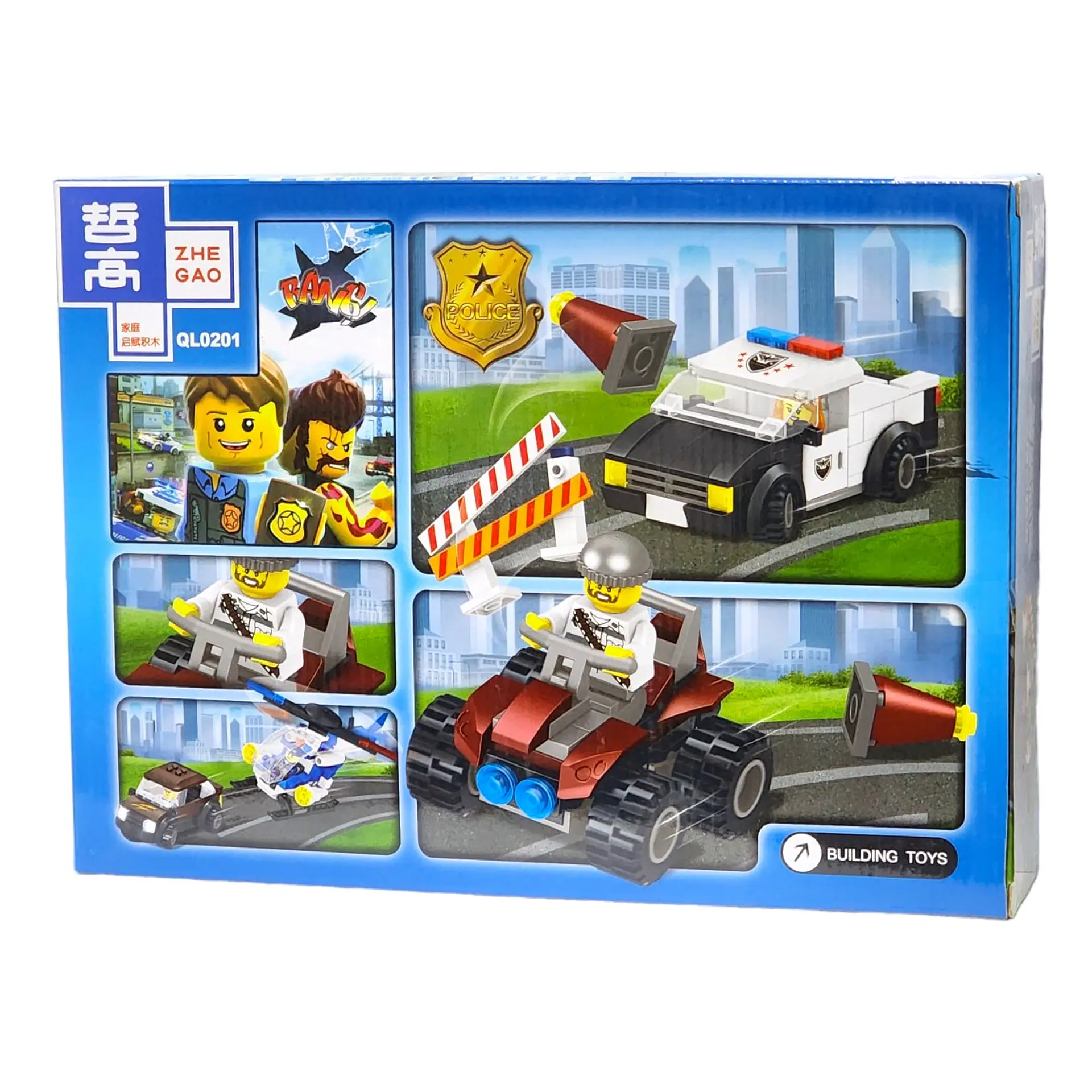 Set Bloques Para Armar Didáctico Police 175 piezas 2