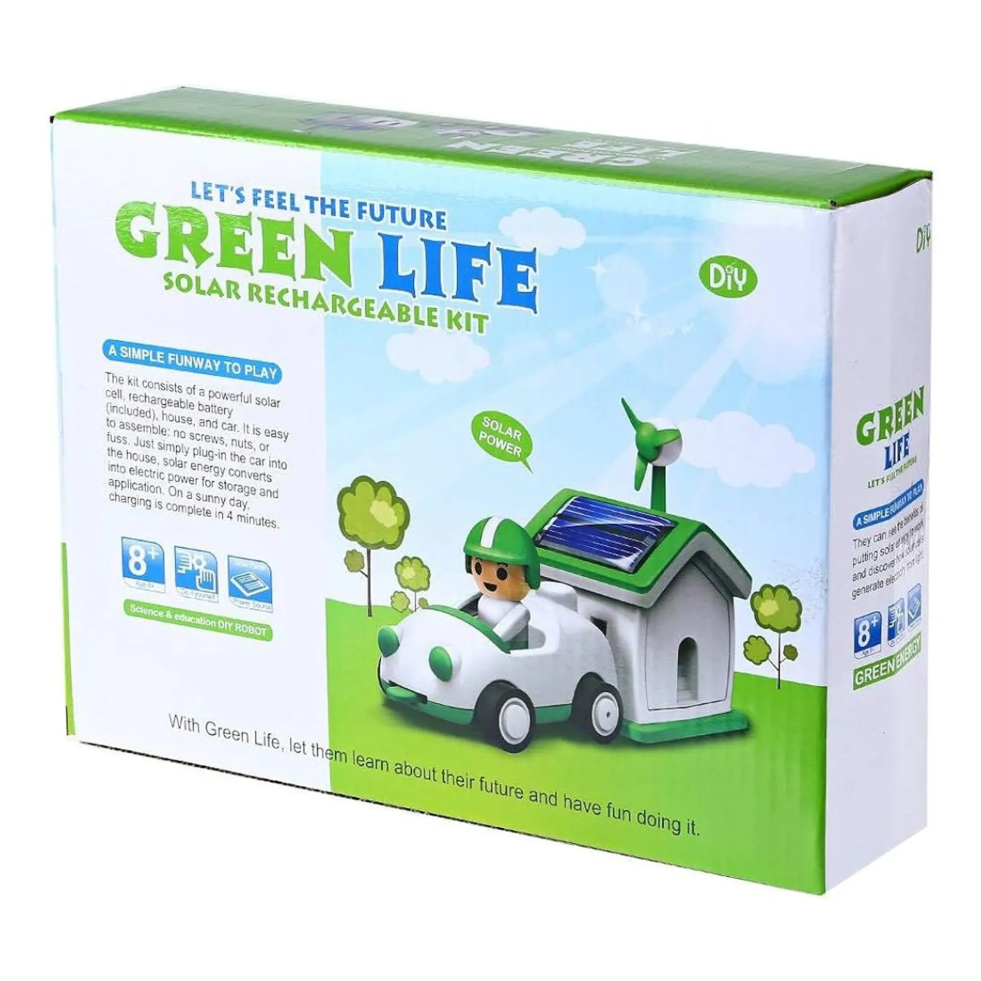Juguete Solar Vida Verde Científico Auto y Casa 5