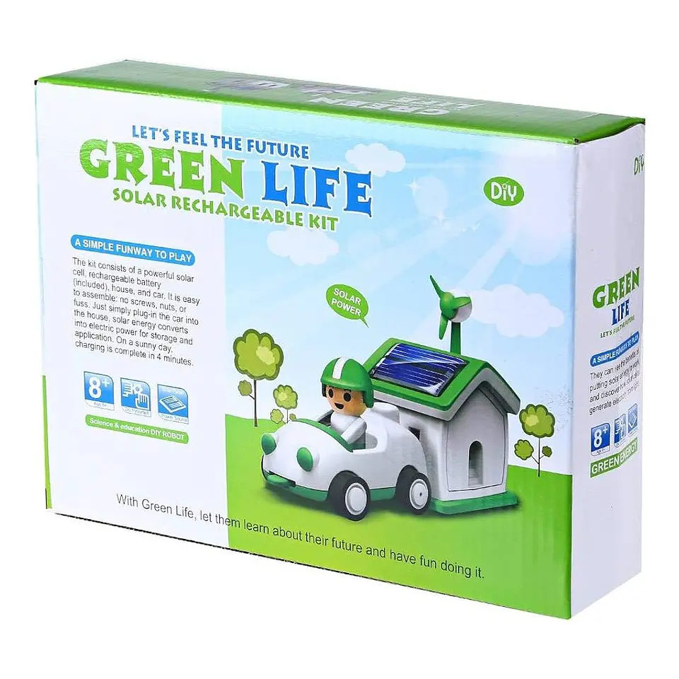 Juguete Solar Vida Verde Científico Auto y Casa 5
