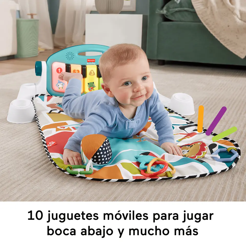 Gimnasio Piano Pataditas Musicales Brilla Y Crece Fisher Price 3