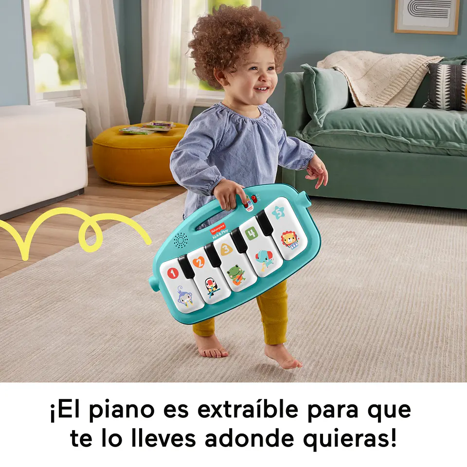 Gimnasio Piano Pataditas Musicales Brilla Y Crece Fisher Price 5