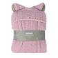 Frazada Poncho Manta Con Capucha Sherpa Infanti Rosa - Miniatura 1