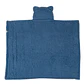 Frazada Poncho Manta Con Capucha Sherpa Niño Infanti Azul - Miniatura 4